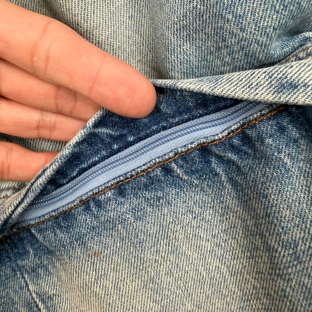 Balenciaga Blue Denim 3 Way Convertible Jeans