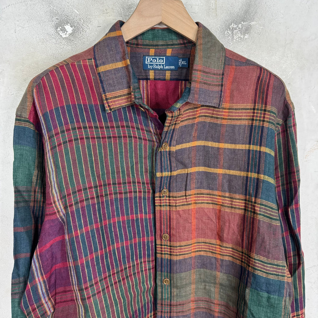 Ralph Lauren Plaid Linen Shirt