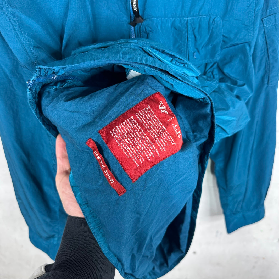 CPCompany x Throwing Fits Teal Metallic Cargo Jacket