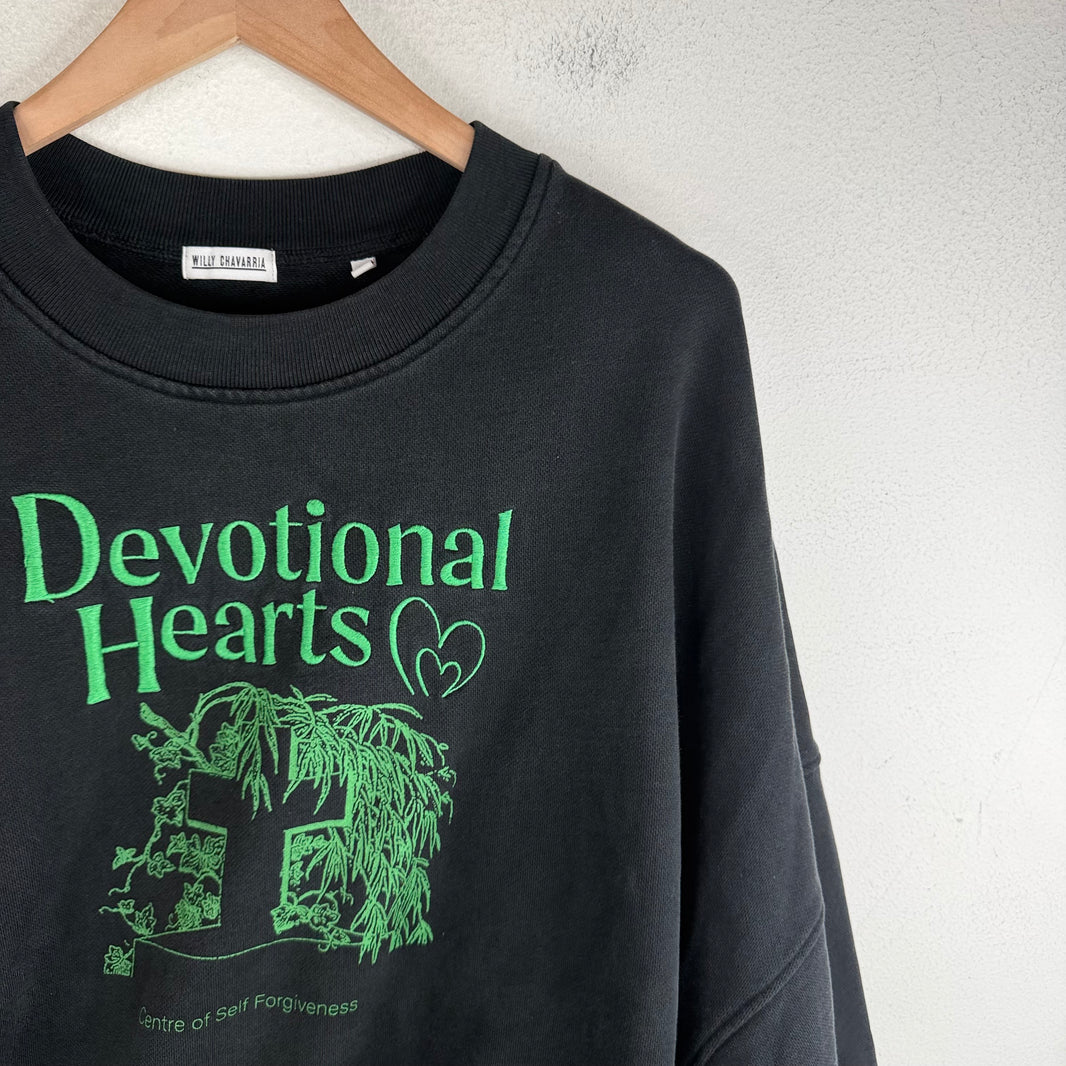 Willy Chavarria Devotional Hearts Sweater