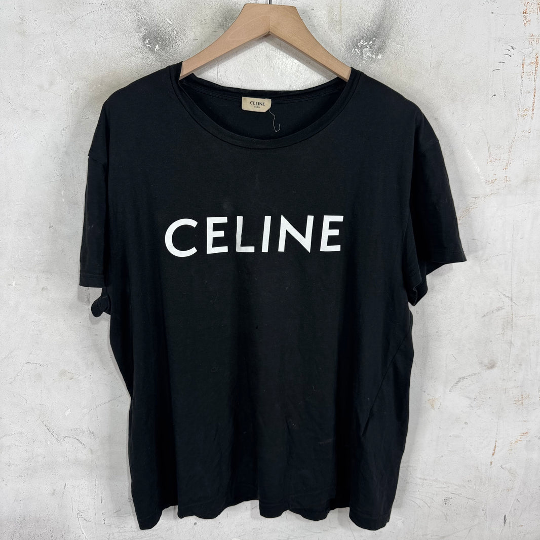 Celine Smoked Logo T-Shirt