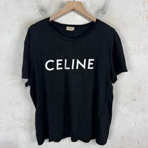 Celine Smoked Logo T-Shirt