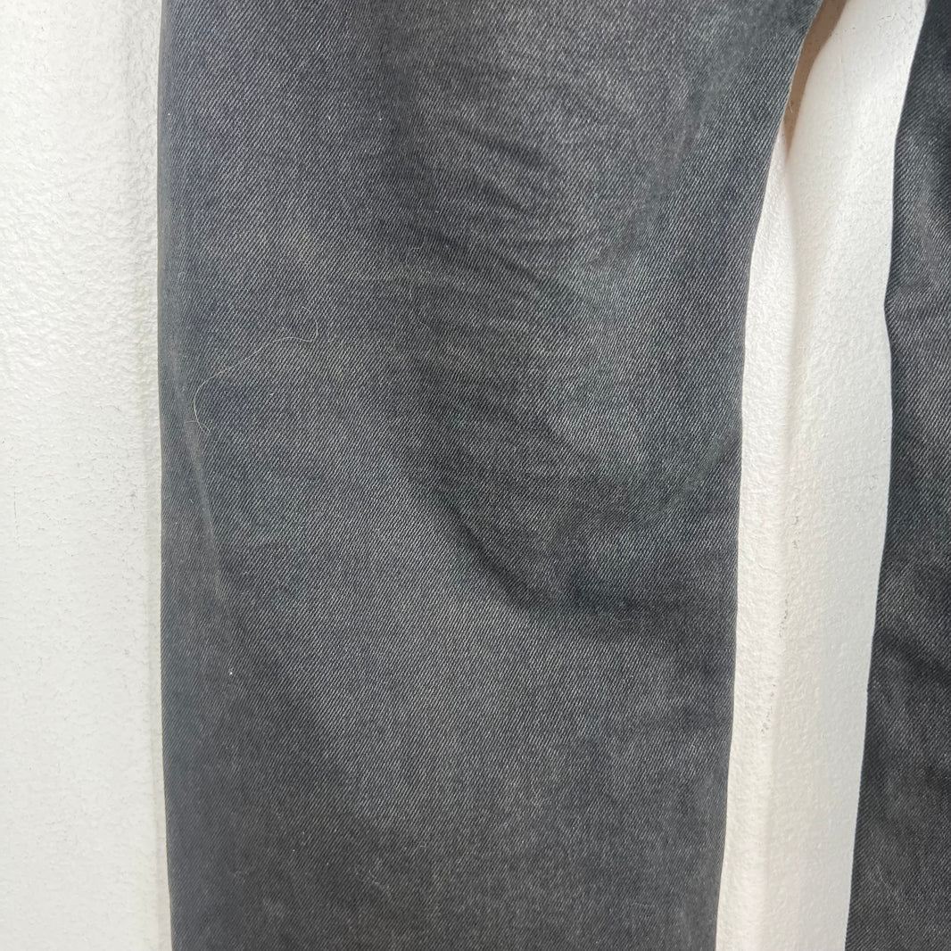 Balenciaga Distressed Black Straight Leg Jeans