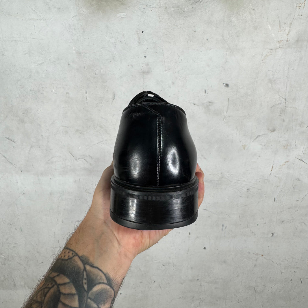Prada Black Brushed Derbys
