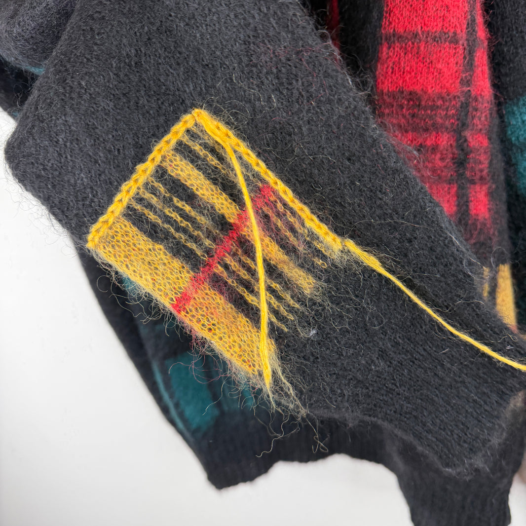 JW Anderson Plaid Mohair Sweater