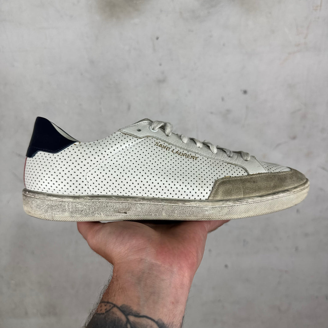 Saint Laurent Perforated Classic Low Sneakers