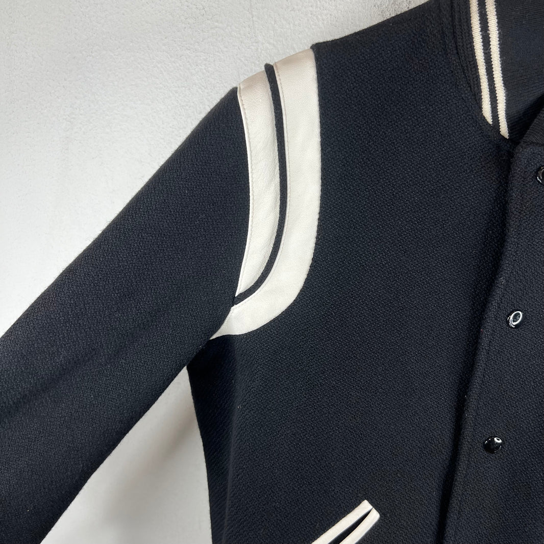 Saint Laurent Black Wool Teddy Jacket