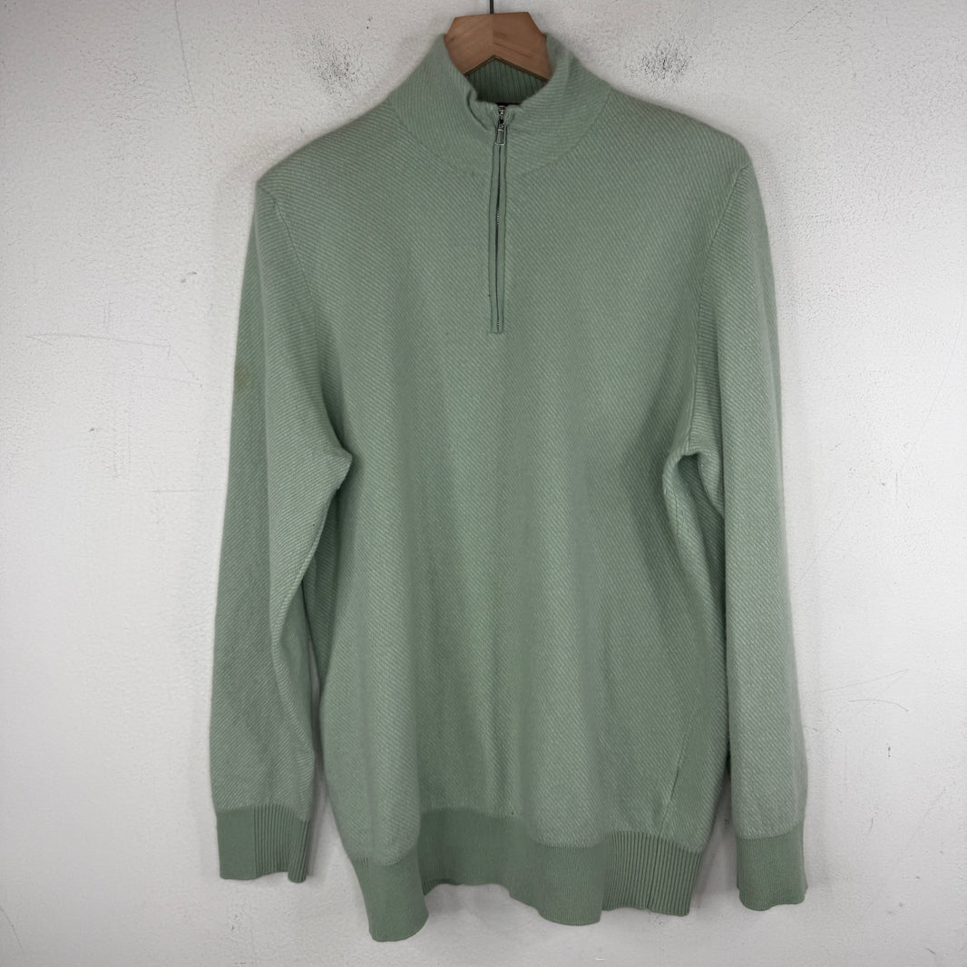 Loro Piana Roadster Pull Cshmere Quarter Zip Sweater