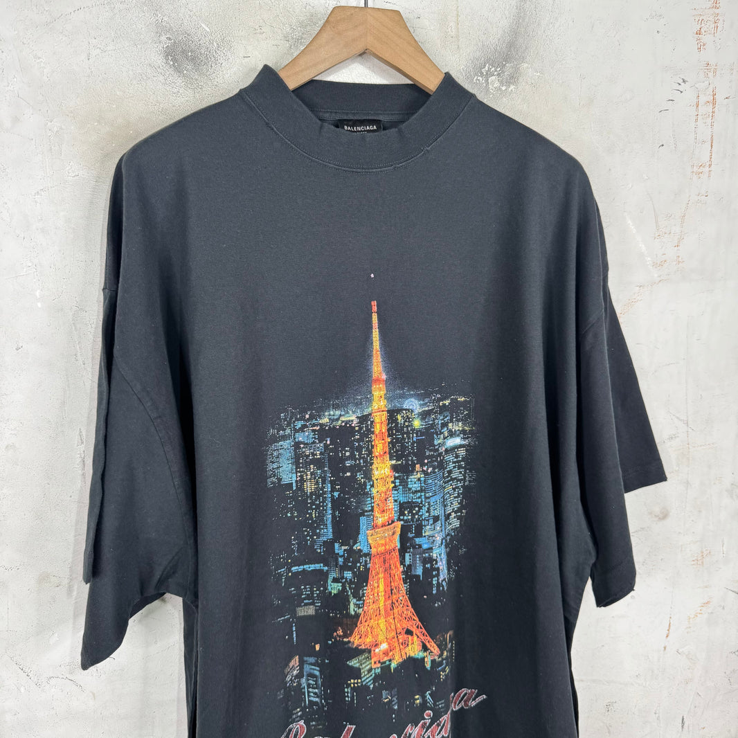 Balenciaga Eiffel Tower T-Shirt