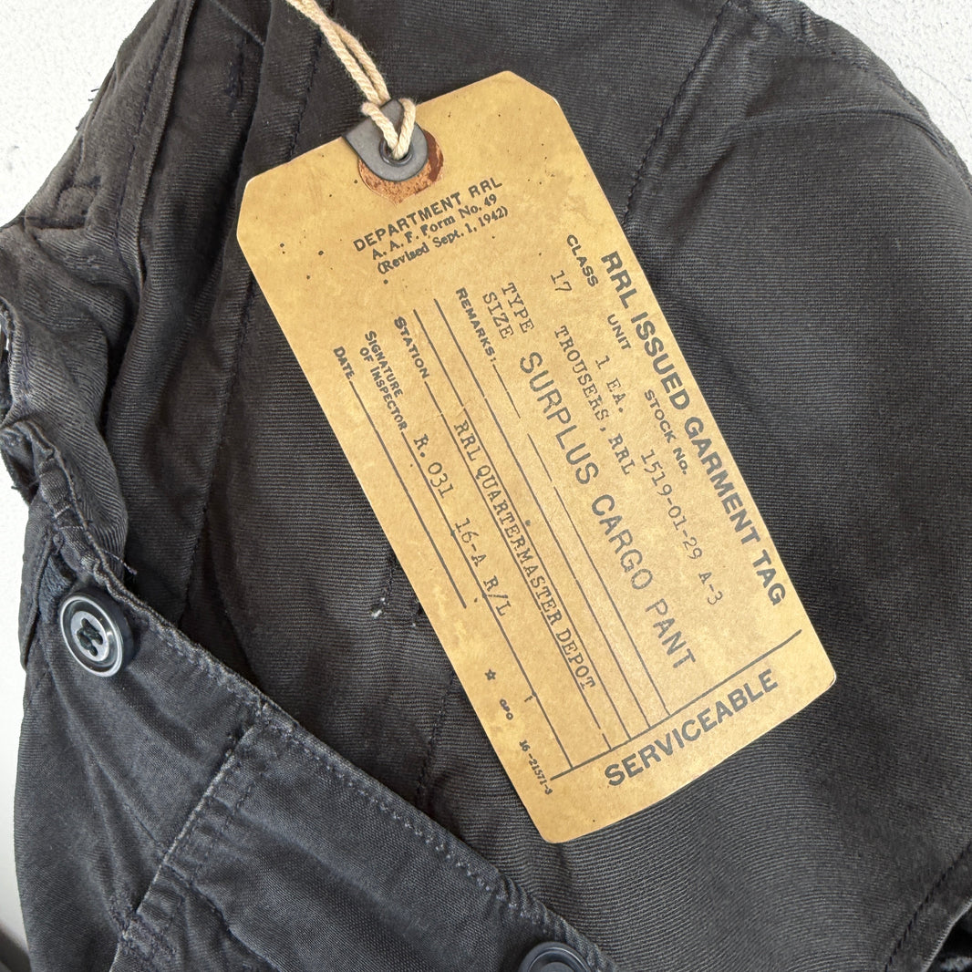 RRL Black Cargo Pants