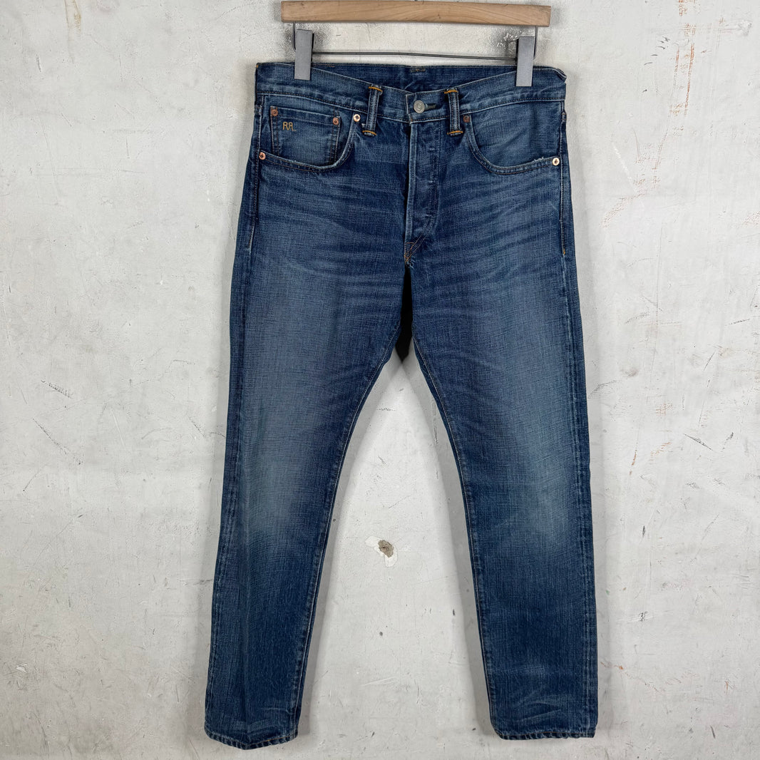 RRL Medium Wash Straight Legged Jeans