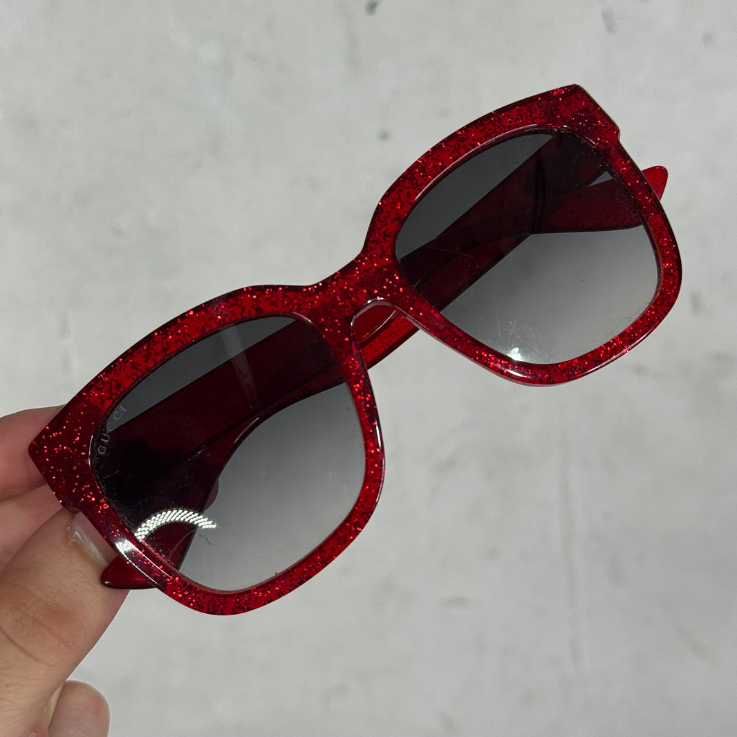 Gucci GG0034S Glitter Interlock Sunglasses