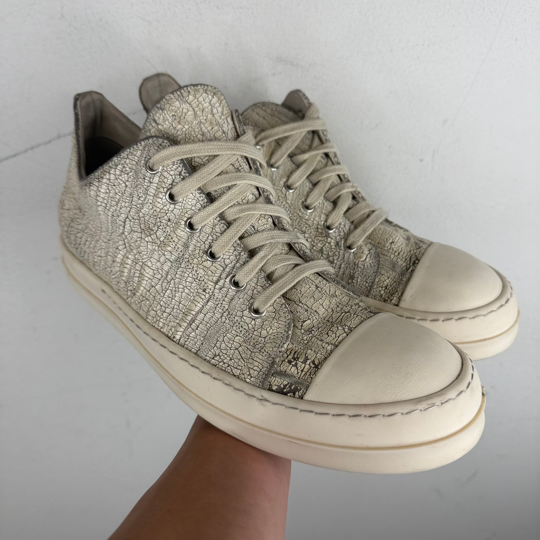 DRKSHDW Cracked Leather Ramone Low Sneakers
