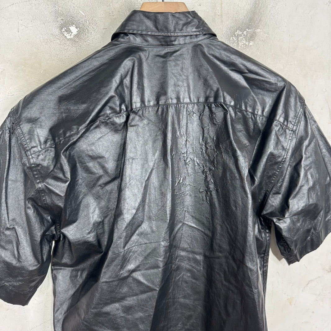 Dries Van Noten PVC Coated SS Button Up Shirt