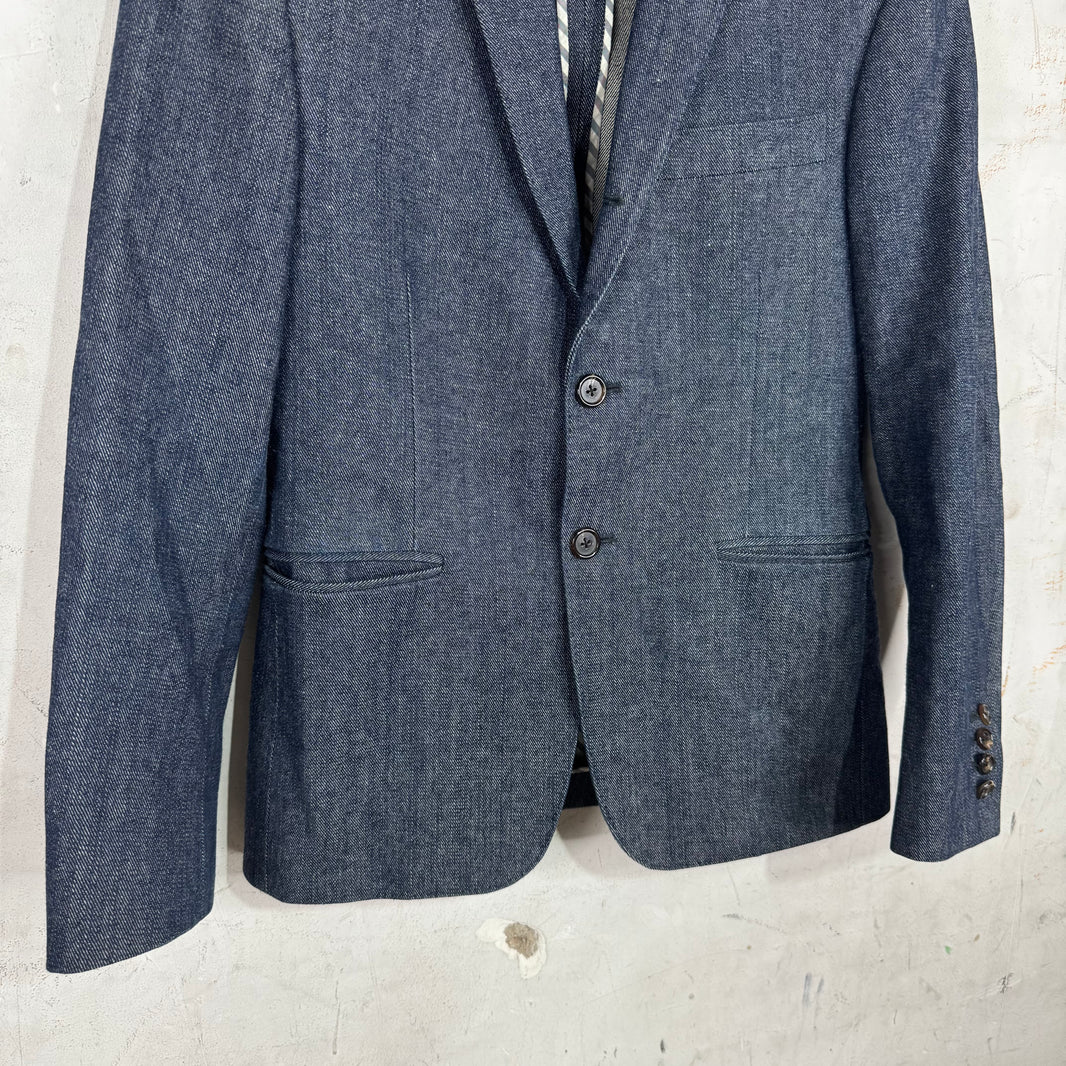 Thom Browne Blue Denim Blazer