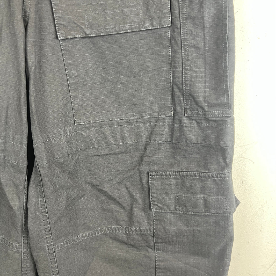 Balenciaga Black Ripstop Baggy Apron Cargo Pants