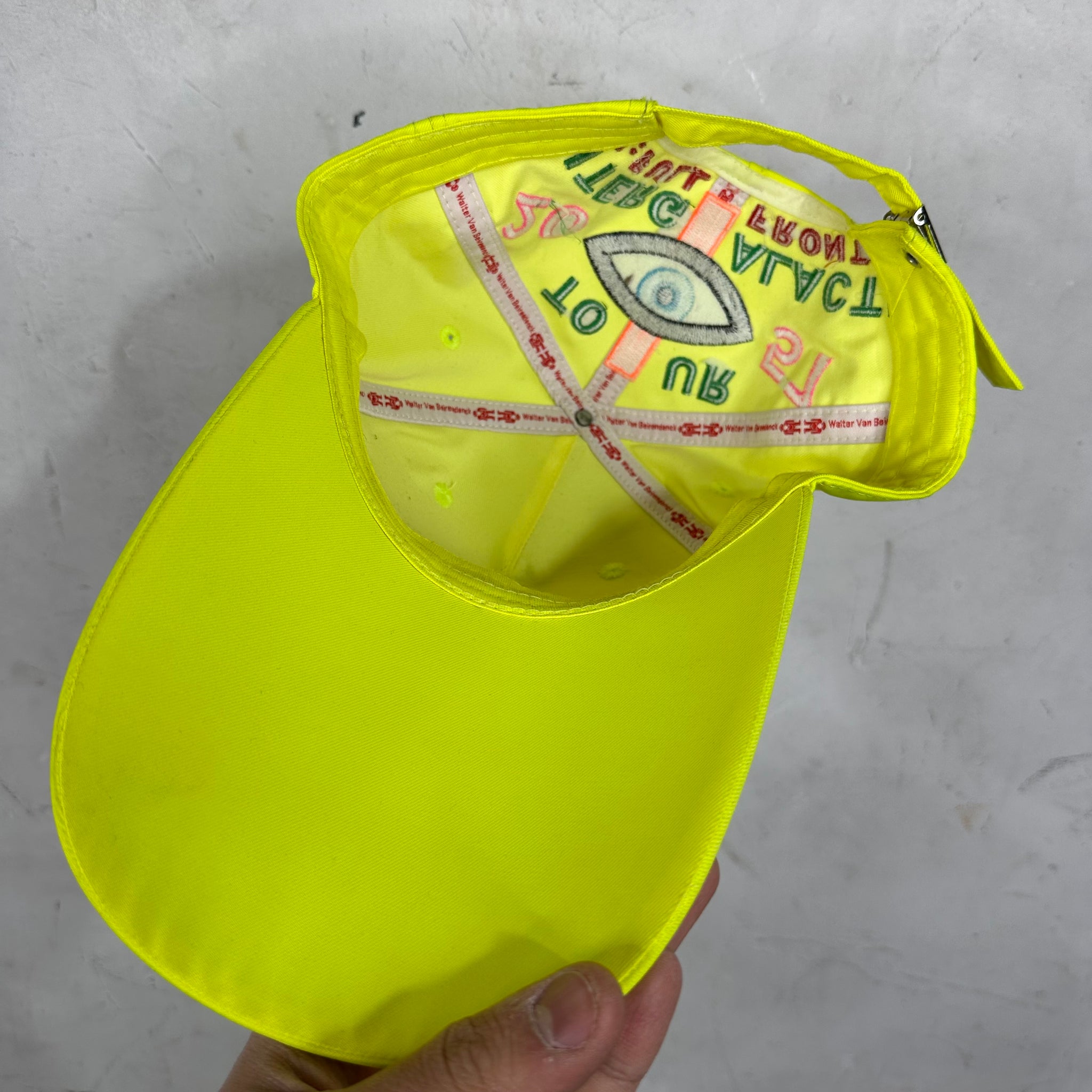 Walter Van Beirendonck Neon Shadow Cap