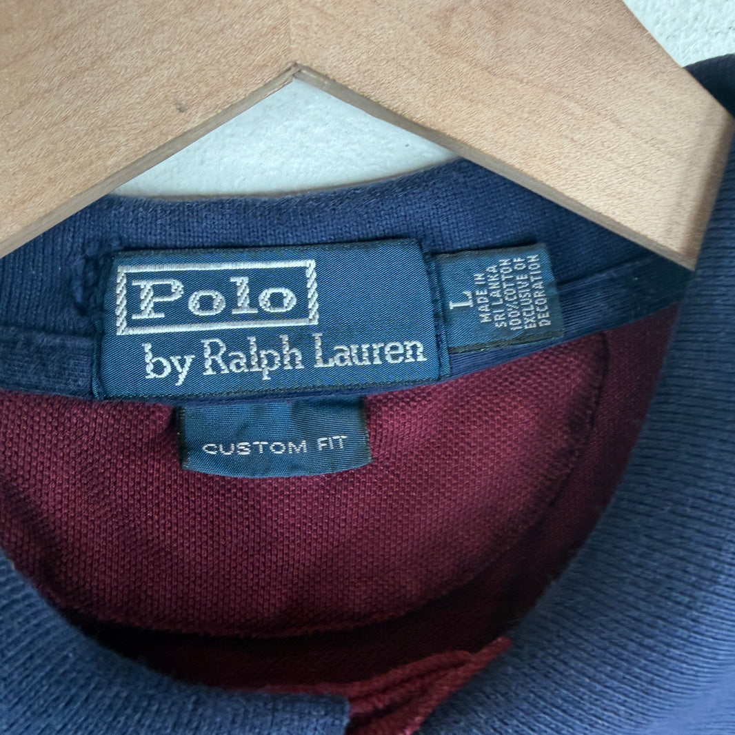 Ralph Lauren Burgundy/Navy Jockey Polo