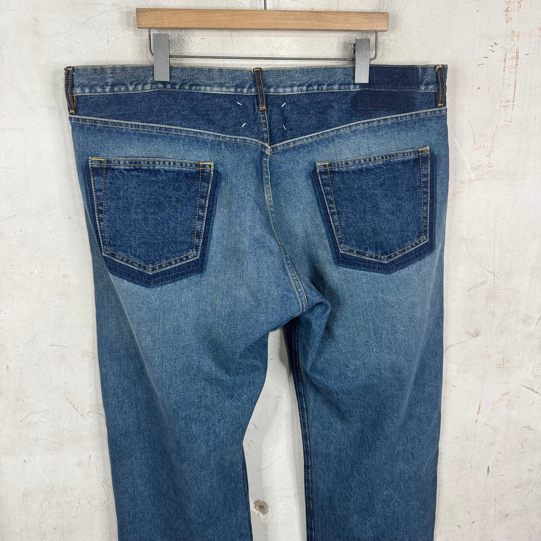 Margiela Two Toned Straight Legged Jeans