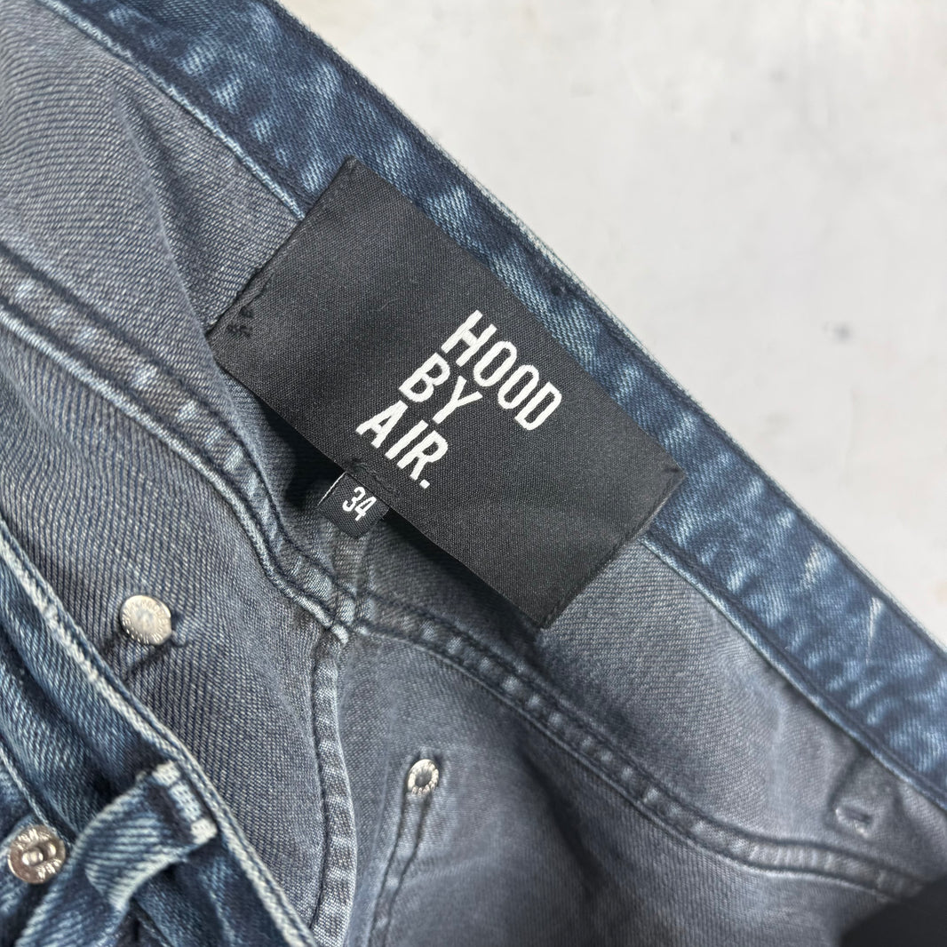 HBA Zip Off Logo Jeans
