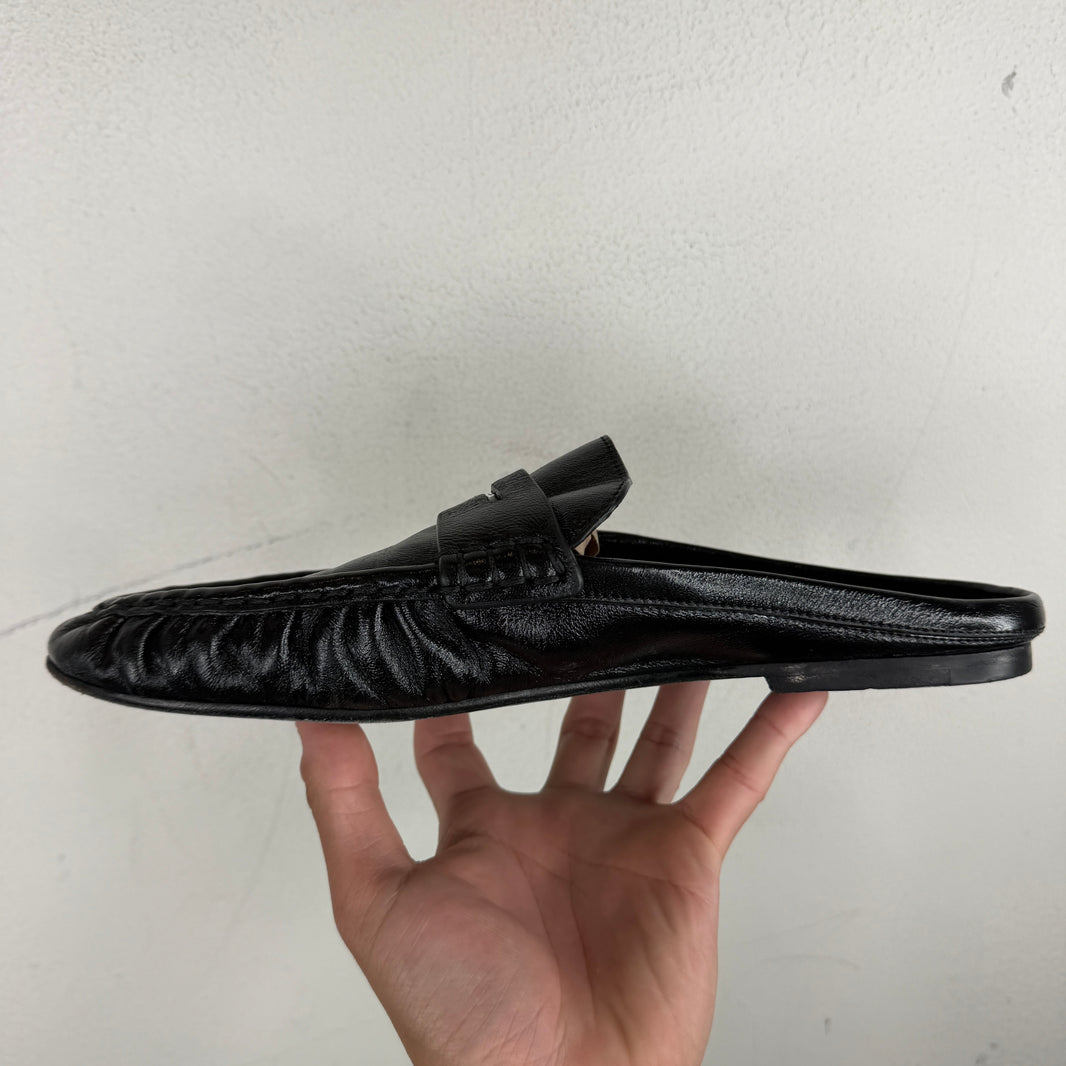 Saint Laurent Shiny Le Loafer Mules