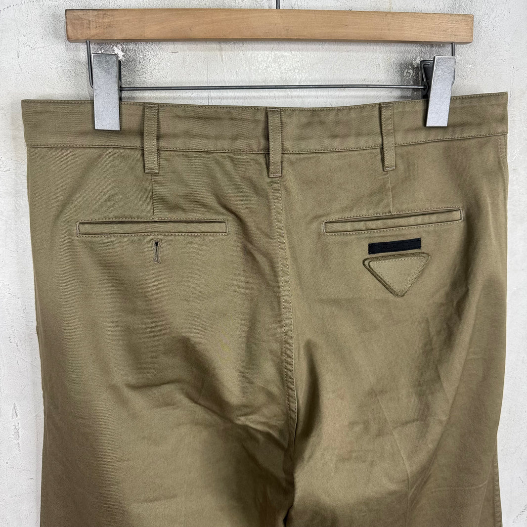 Prada Applique Patch Chinos