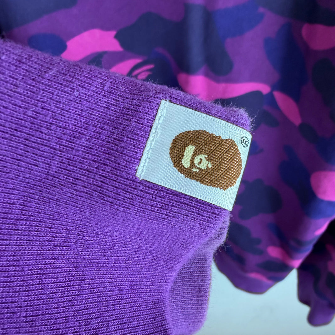 Bape Purple Shark Full Zip Hoodie