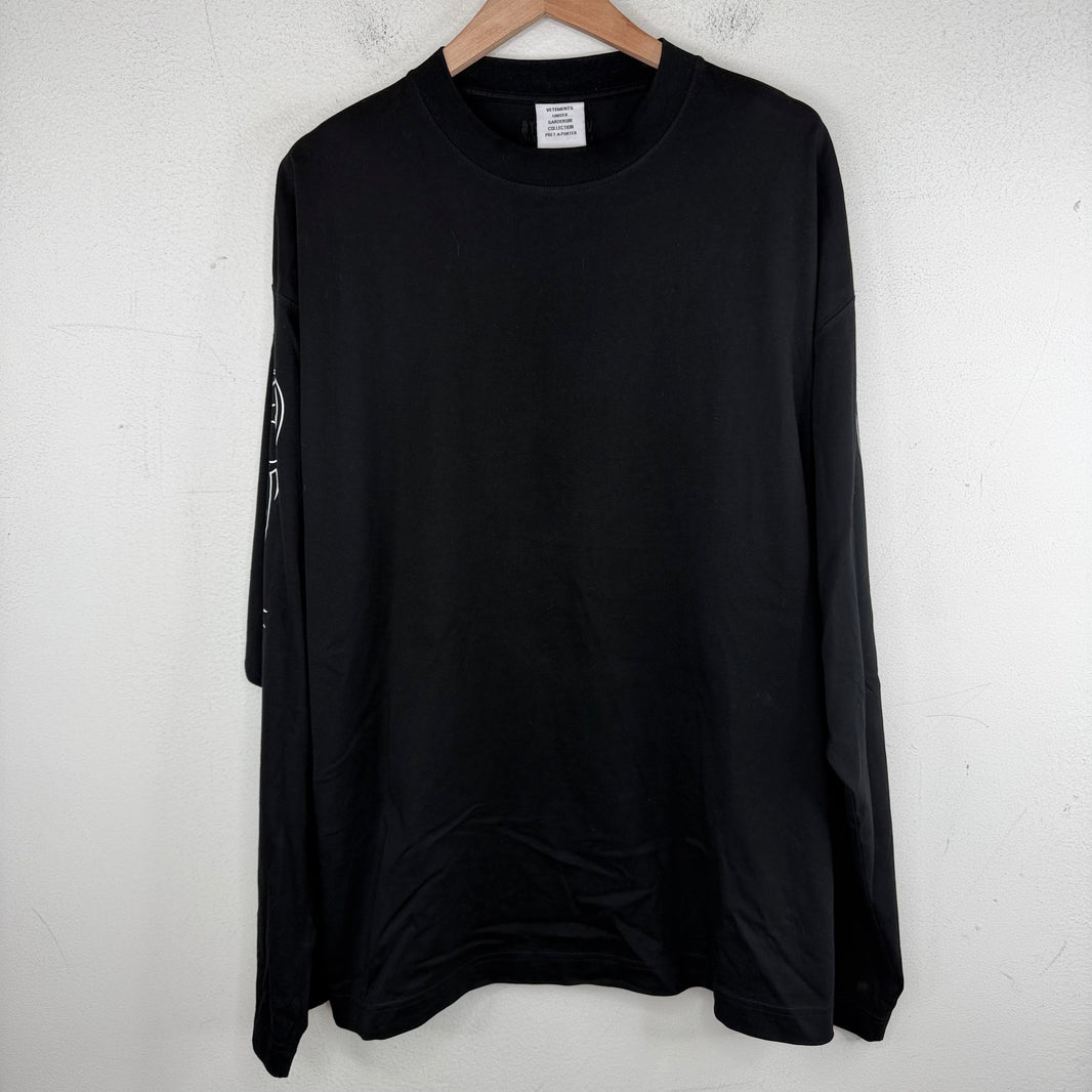 Vetements Metal Sleeve Logo LS Shirt
