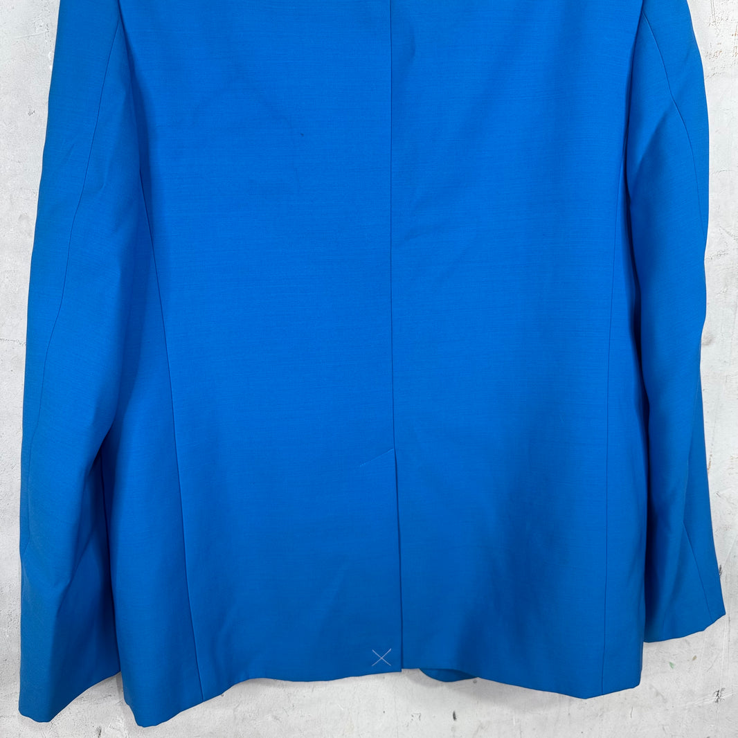 Burberry Double Breasted Silver Buttoned Blazer