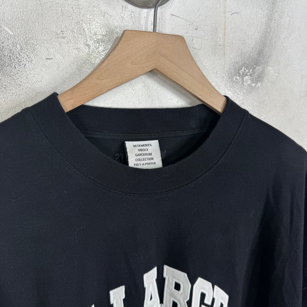 Vetements X-Large Logo T-Shirt