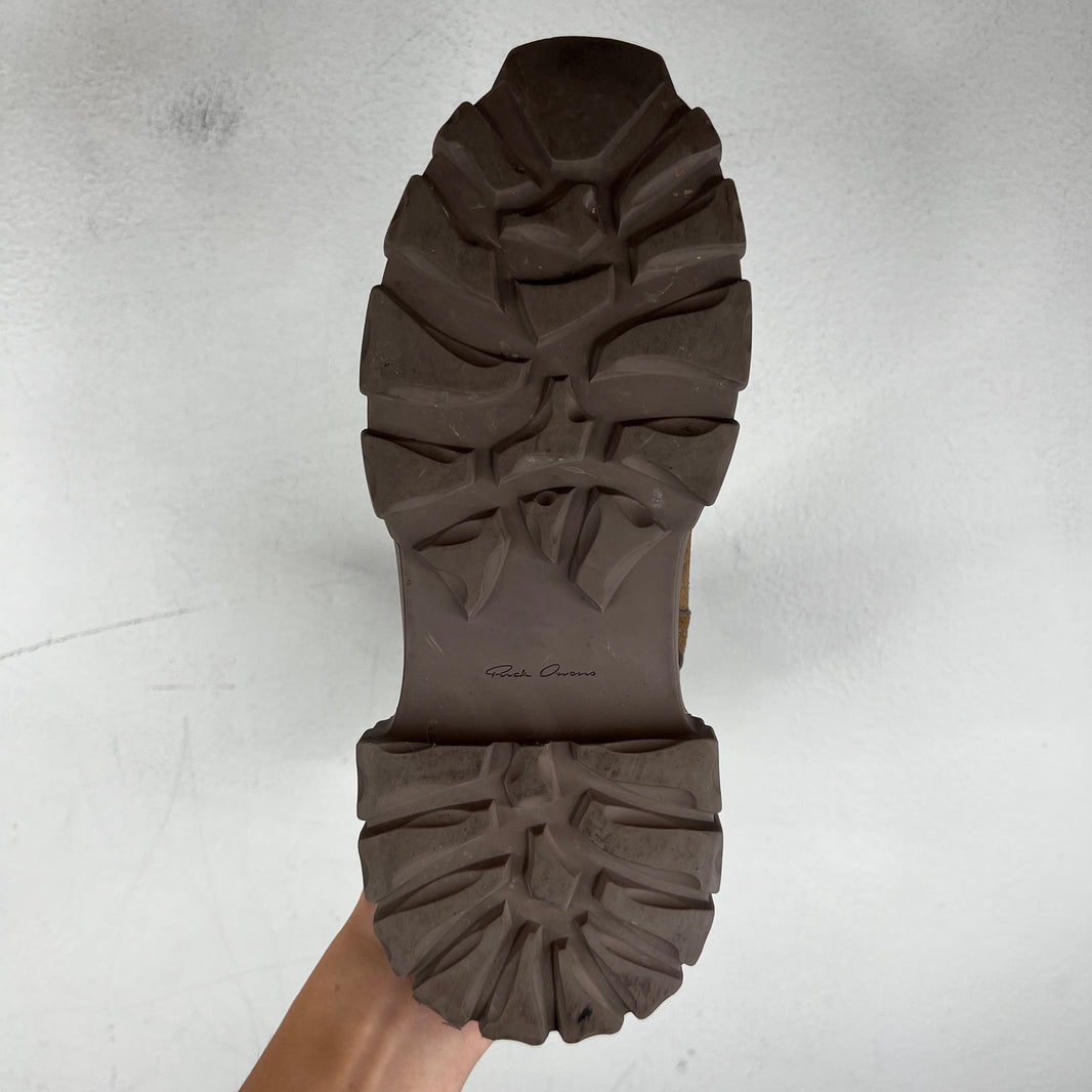 Rick Owens Suede Creeper Bozo Tractor Boots