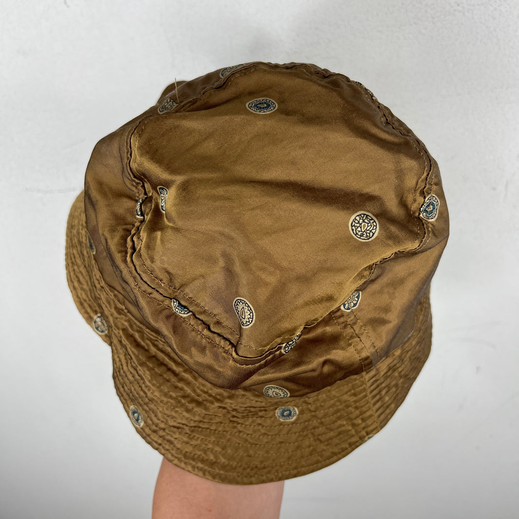 Kapital Brown Nylon Printed Bucket Hat