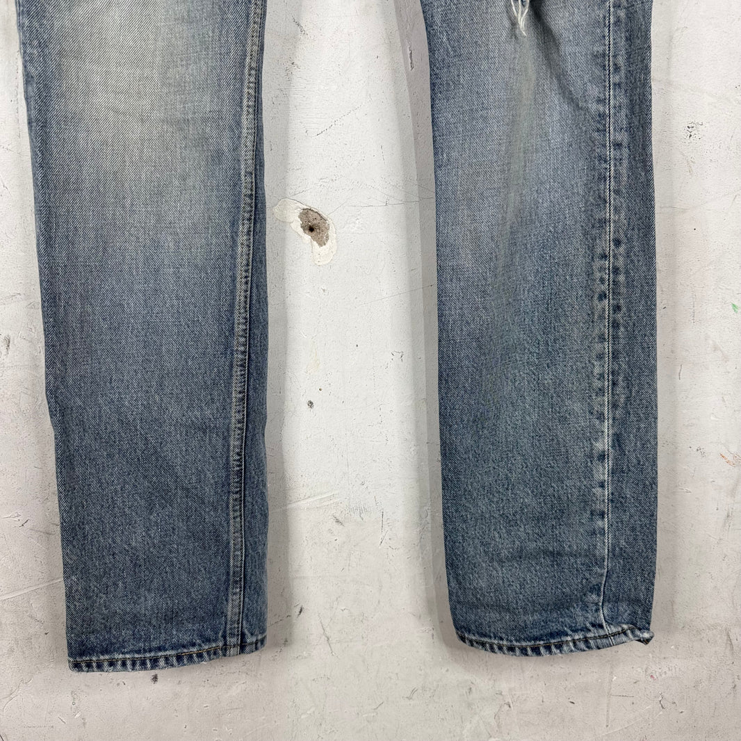 Saint Laurent Lightwash Distressed D8 Jeans