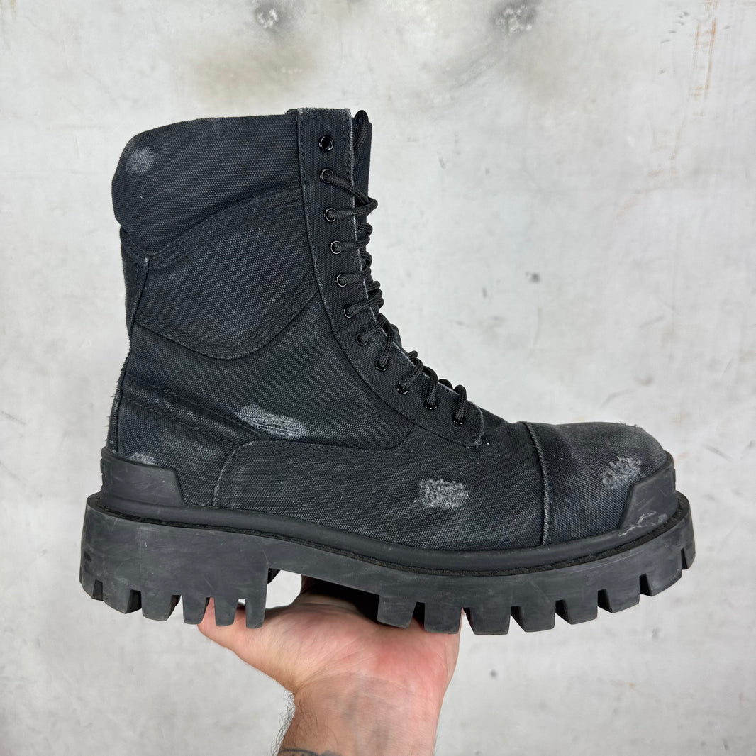 Balenciaga Distressed Strike Boots
