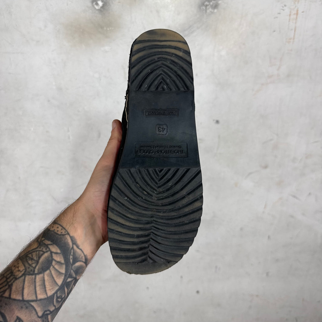 Needles Black Suede Clogs
