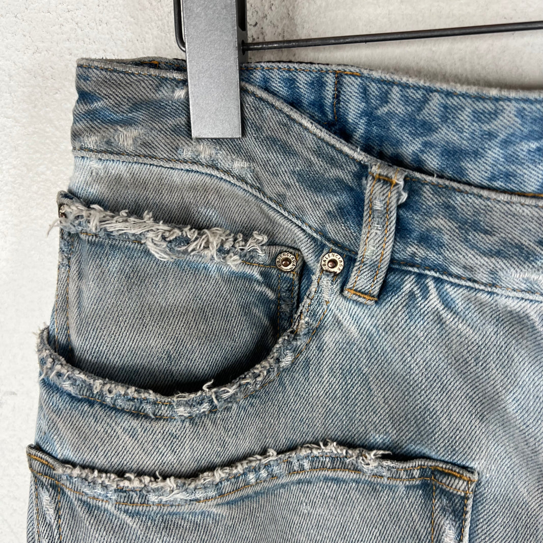 Balenciaga Front Pocket Distressed Denim jeans