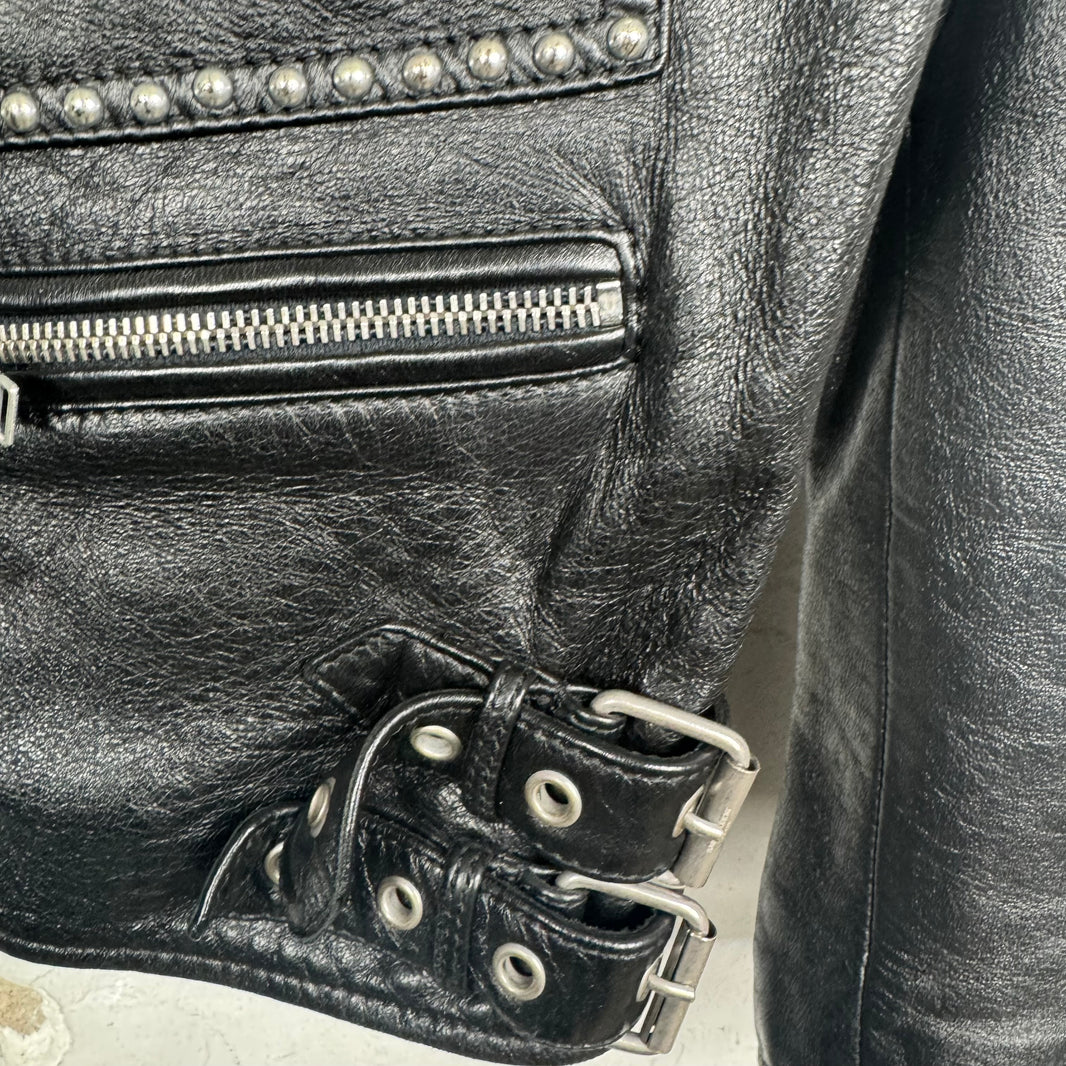 Saint Laurent Fringe Leather Perfecto Jacket