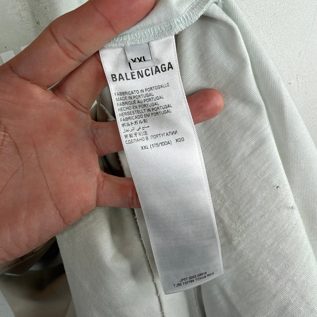 Balenciaga Distressed Tonal Bitcoin T-Shirt