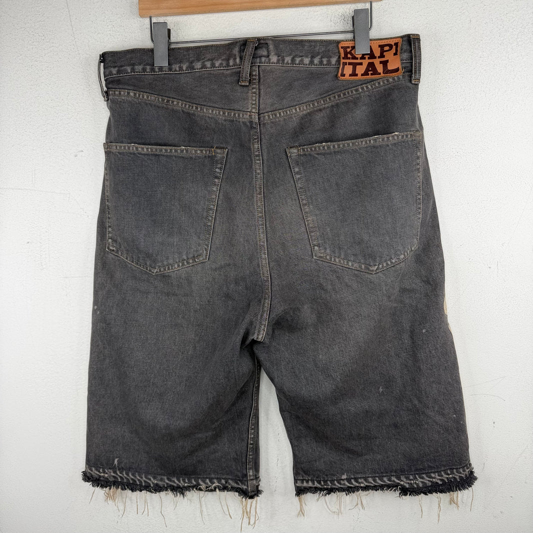 Kapital Black Bone Shorts