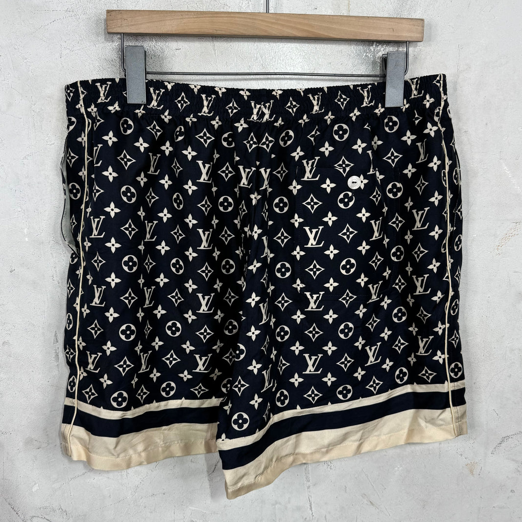 Louis Vuitton Silk Monogram Shorts