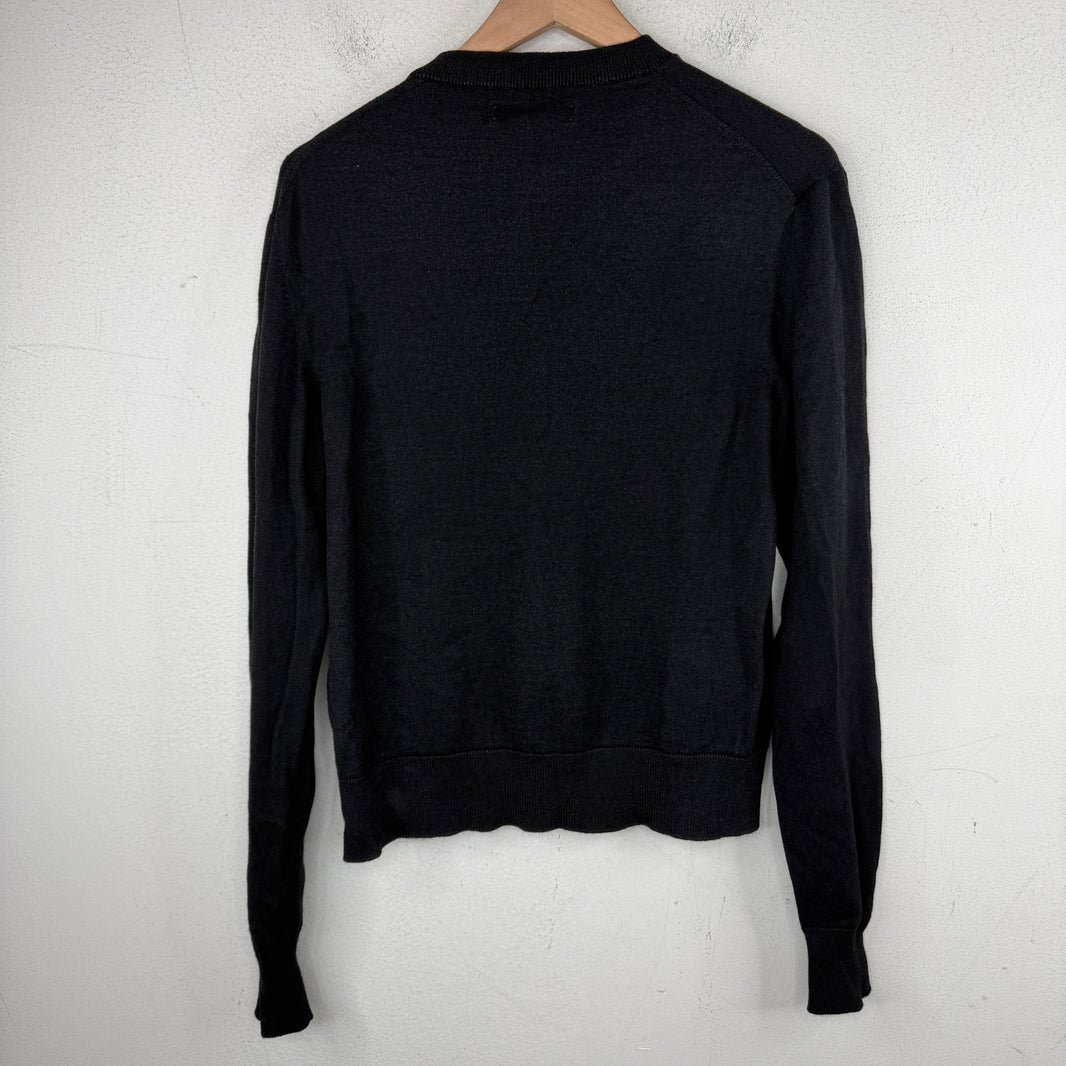 Amiri Wool Charcoal Sweater