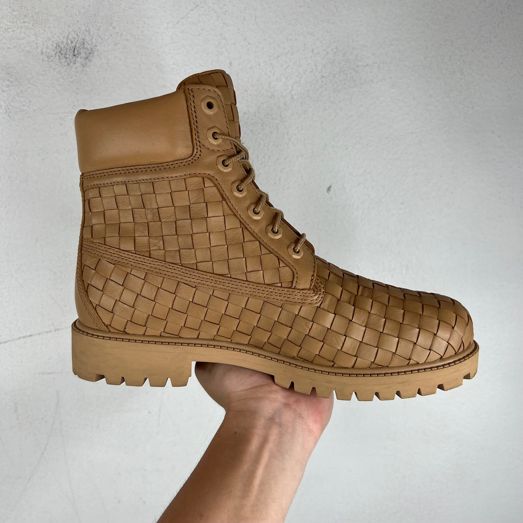 Timberland Beige Premium Quilted 6 Inch Boots