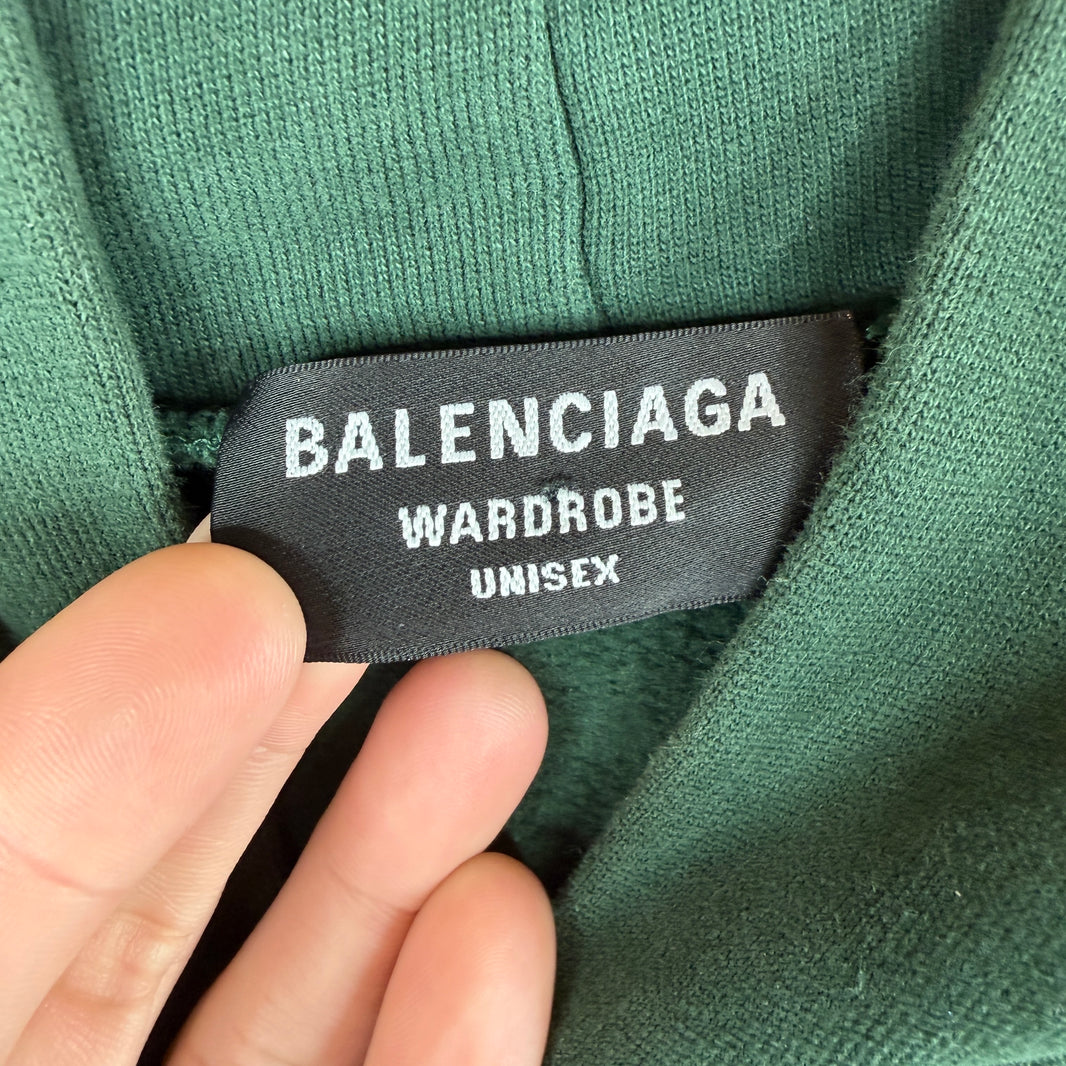 Balenciaga Green Unisex Hoodie
