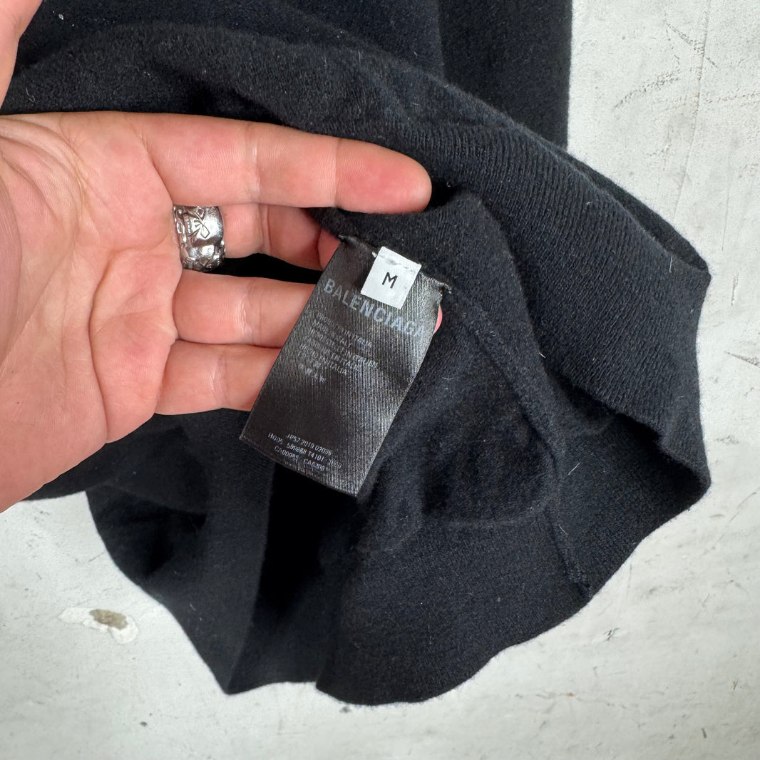 Balenciaga Wool BB V Cut Sweater