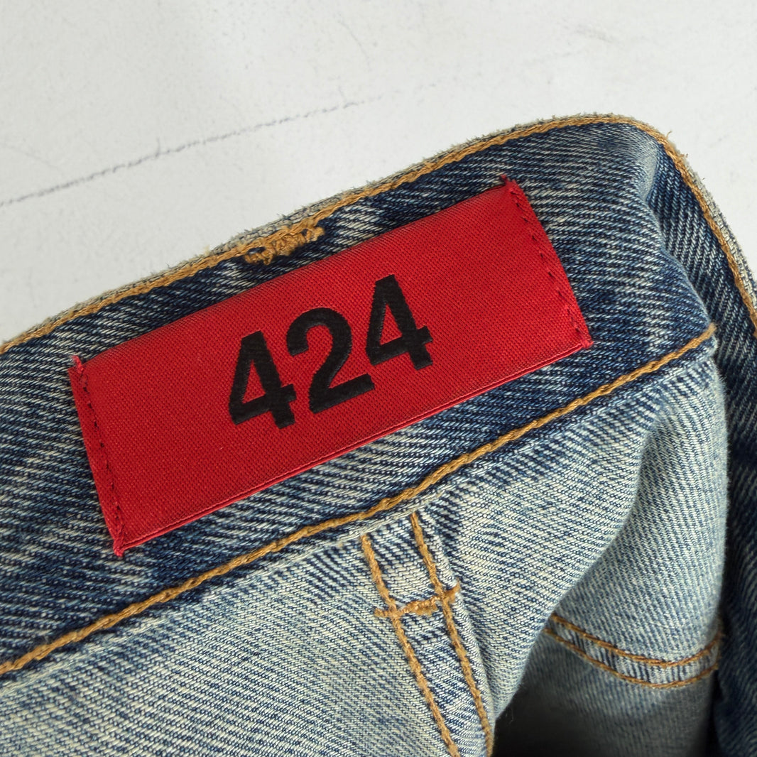 424 Distressed Baggy Jeans