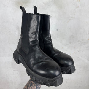 Rick Owens Leather Bozo Beatle Boots