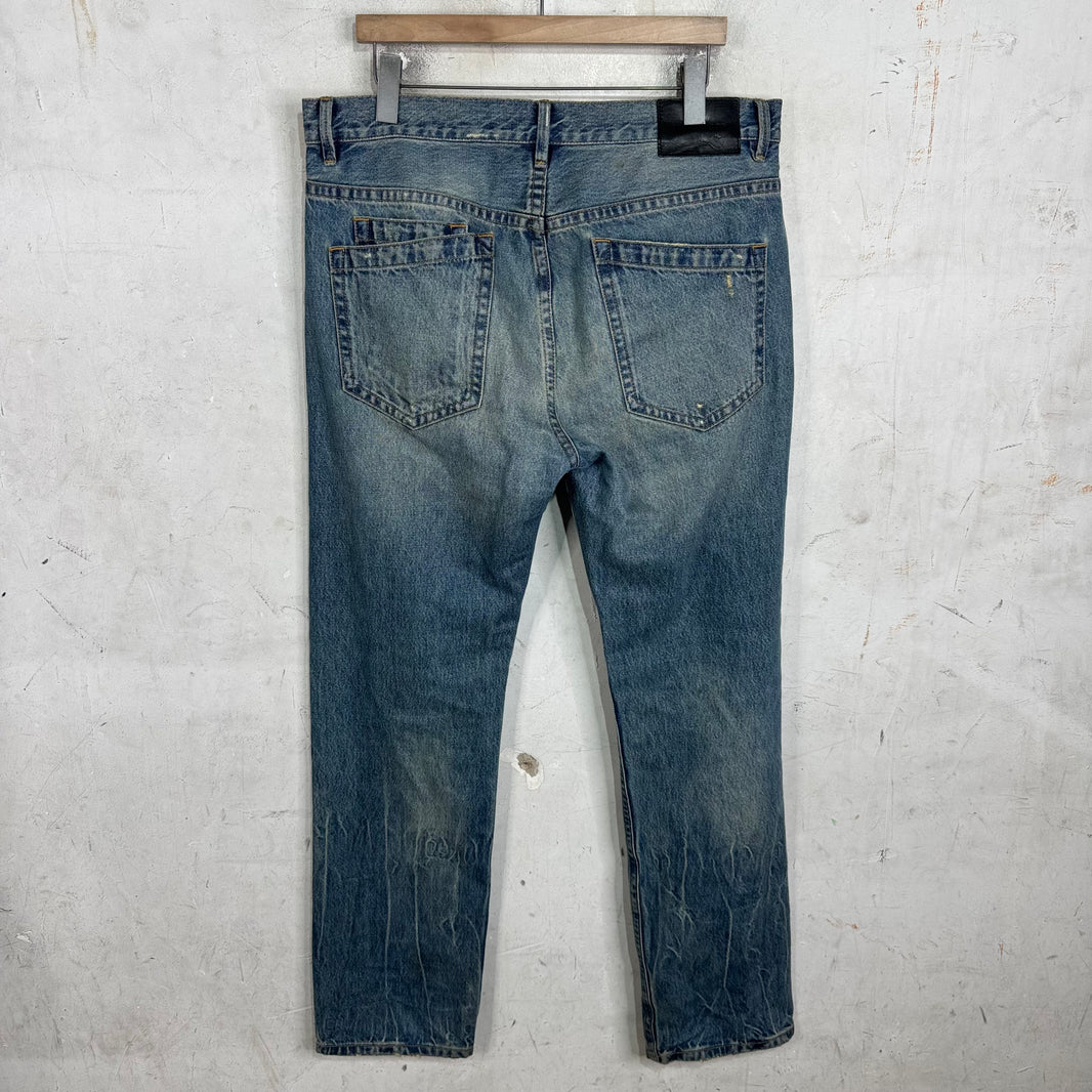 Helmut Lang Wrinkle Wash Light Jeans