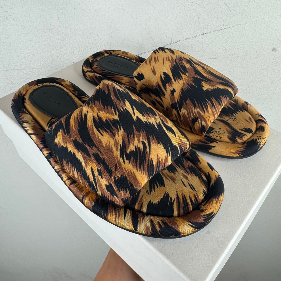 Balenciaga Spandex Fur Sandals
