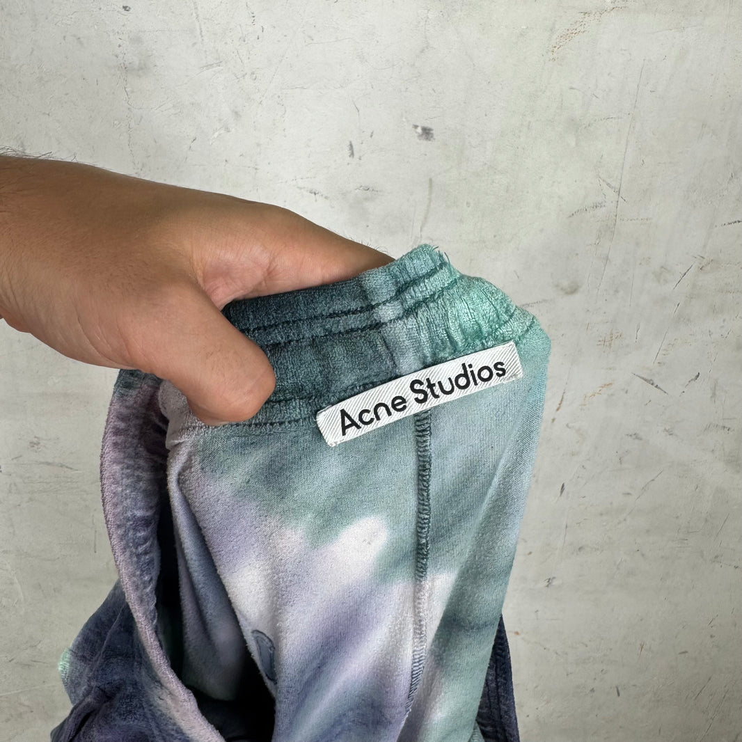 Acne Studios Velvet Tie Dye Shorts