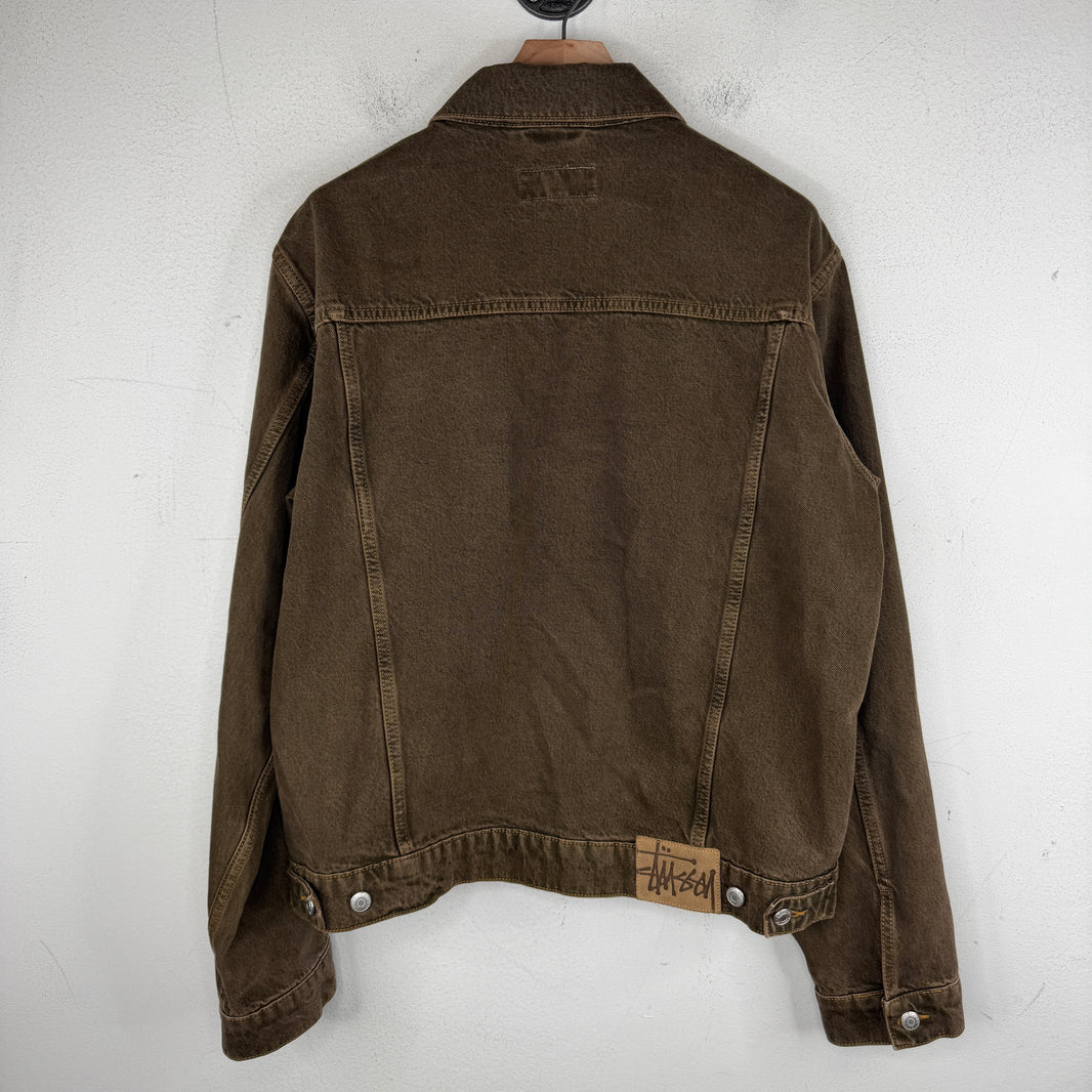 Stussy Brown Workwear Denim Jacket
